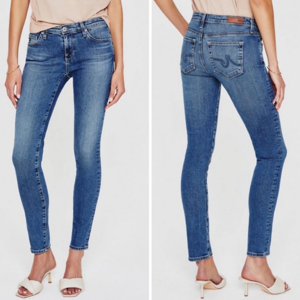 AG Prima Cigarette Ankle Jeans 27 11 Year Wash SLA